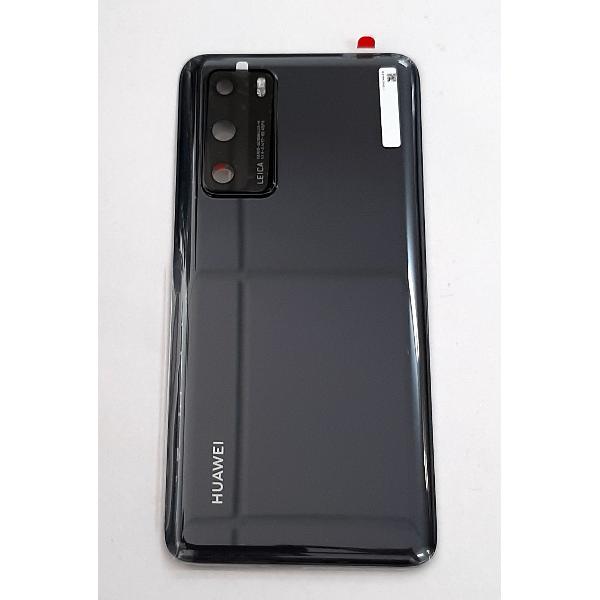 Tapa trasera o tapa bateria negra para Huawei P40 02353MBJ Service Pack
