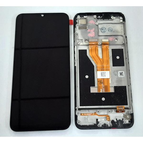 Pantalla LCD para Realme C20 mas tactil negro mas marco negro calidad premium