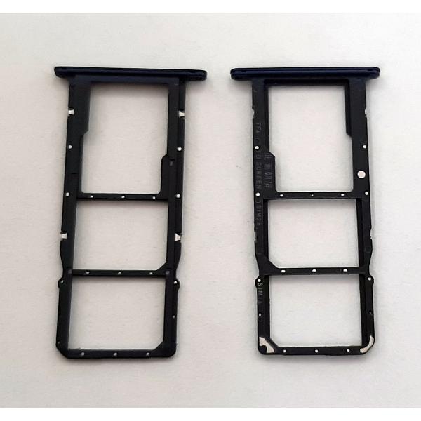 Soporte o bandeja dual sim azul para Huawei Y5P calidad premium