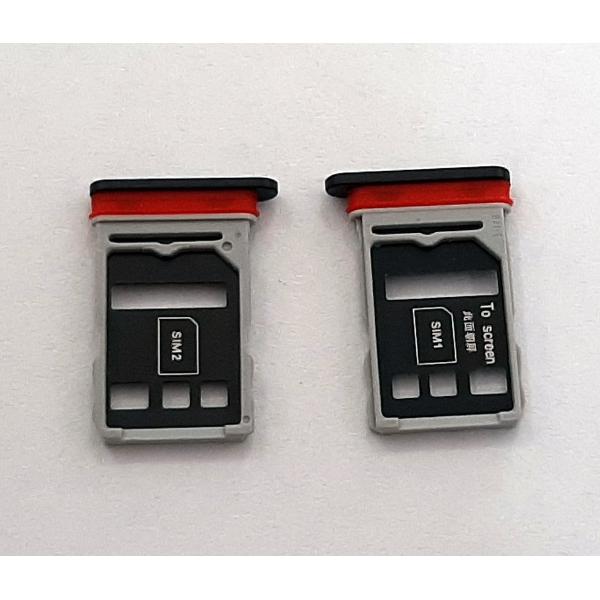 Soporte o bandeja dual sim negra para Huawei Honor 30 calidad premium