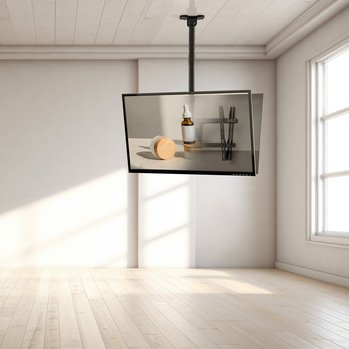 Soporte techo doble Tooq vesa hasta 86 pulgadas 600x400mm max 50kg - pantalla