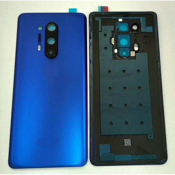 Tapa trasera o tapa bateria azul para Oneplus 8 Pro mas cubierta camara