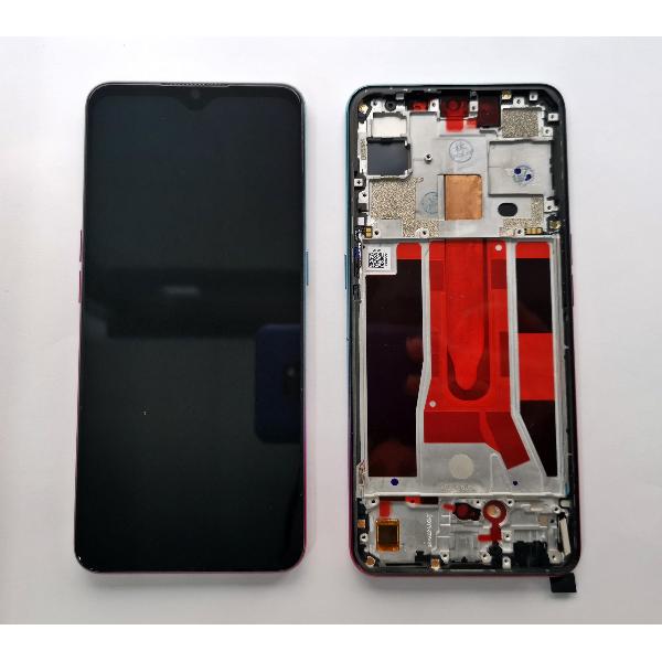 Pantalla LCD para OPPO Find X2 Lite mas tactil negro mas marco morado holografico calidad premium