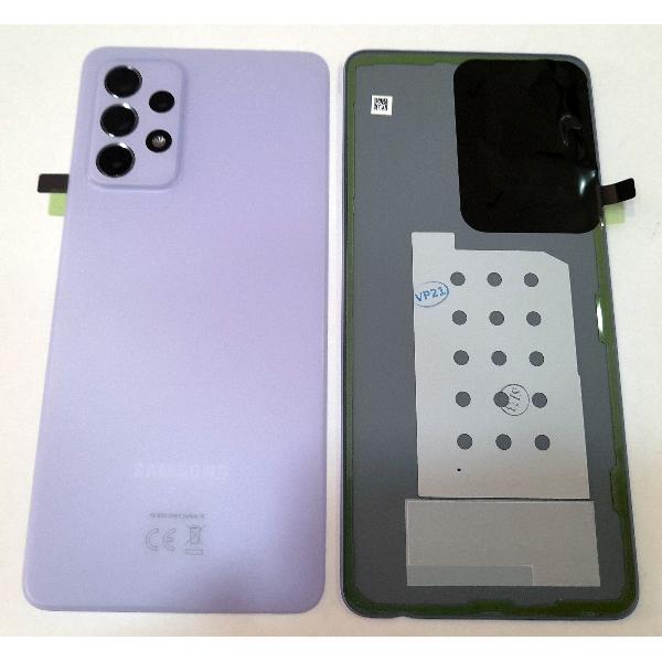 Tapa trasera o tapa baterÃ­a violeta para Samsung Galaxy A52 5G A525 A526 SM-A525F GH82-25427C + cristal lente Servi