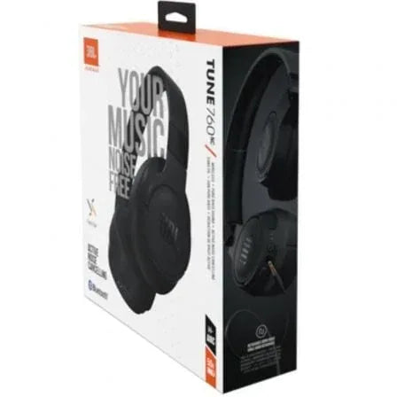 Auriculares Inalámbricos JBL Tune 760NC/ con Micrófono/ Bluetooth/ Negros - PixelPlaza