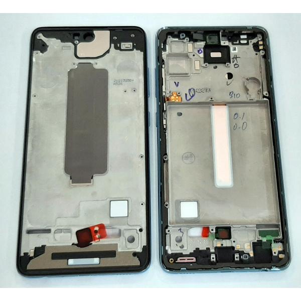 Carcasa central o marco azul para Samsung Galaxy A52 5G A526 SM-A526F A526F calidad premium