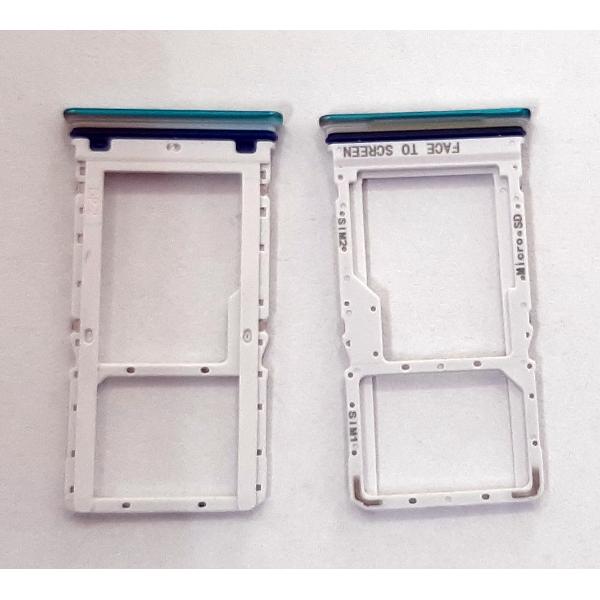 Soporte o bandeja dual sim verde para Xiaomi Redmi Note 9 Pro 5G calidad premium