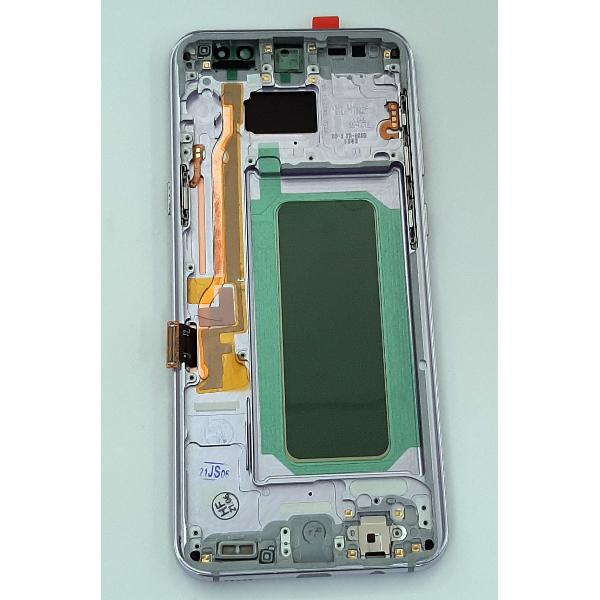 Pantalla lcd calidad oled para Samsung Galaxy S8 Plus G955F mas tactil negro mas marco purpura compatible