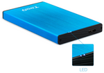 Caja externa TooQ tqe - 2527bl para HDD 2.5 pulgadas 9.5mm SATA 3 USB 3.0 - 3.1 azul