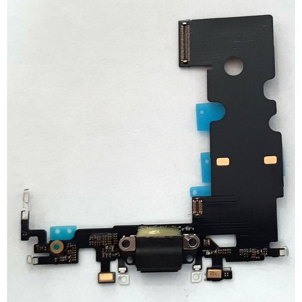 Flex puerto carga negro para IPhone 8  compatible