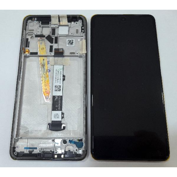 Pantalla lcd para Xiaomi Poco X3 Pro 560002J20S00 mas táctil negro mas marco Tarnish Service Pack Premium
