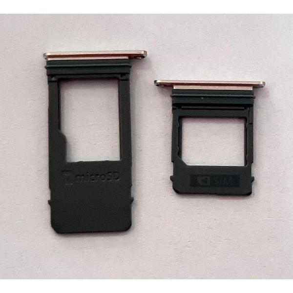 Soporte o bandeja single sim y sd dorada para Samsung Galaxy A7 2017 A720 calidad premium