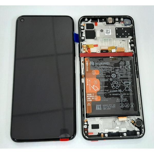 Pantalla lcd para Huawei P40 Lite 5G 02353SUN mas tactil negro mas marco negro Service Pack