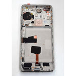 Pantalla lcd para Huawei P40 mas tactil negro mas marco plata calidad premium