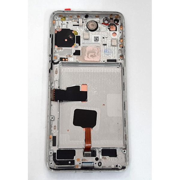 Pantalla lcd para Huawei P40 mas tactil negro mas marco plata calidad premium