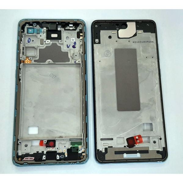Carcasa central o marco azul para Samsung Galaxy A72 SM-A725 calidad premium