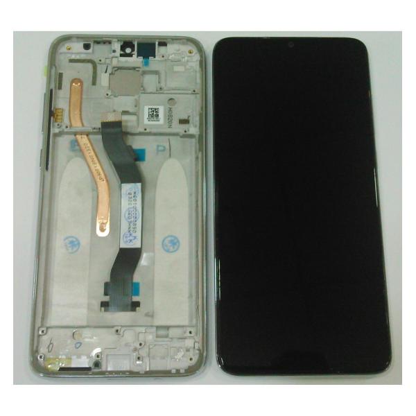 Pantalla lcd para Xiaomi Redmi Note 8 Pro mas tactil negro mas marco plata calidad premium