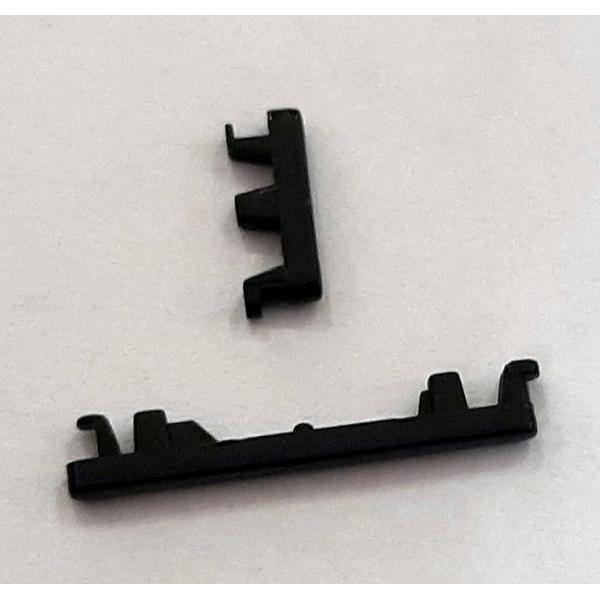 Set 2 botones negros para Xiaomi Mi A3 Mi CC9e M1906F9SH M1906F9SI calidad premium