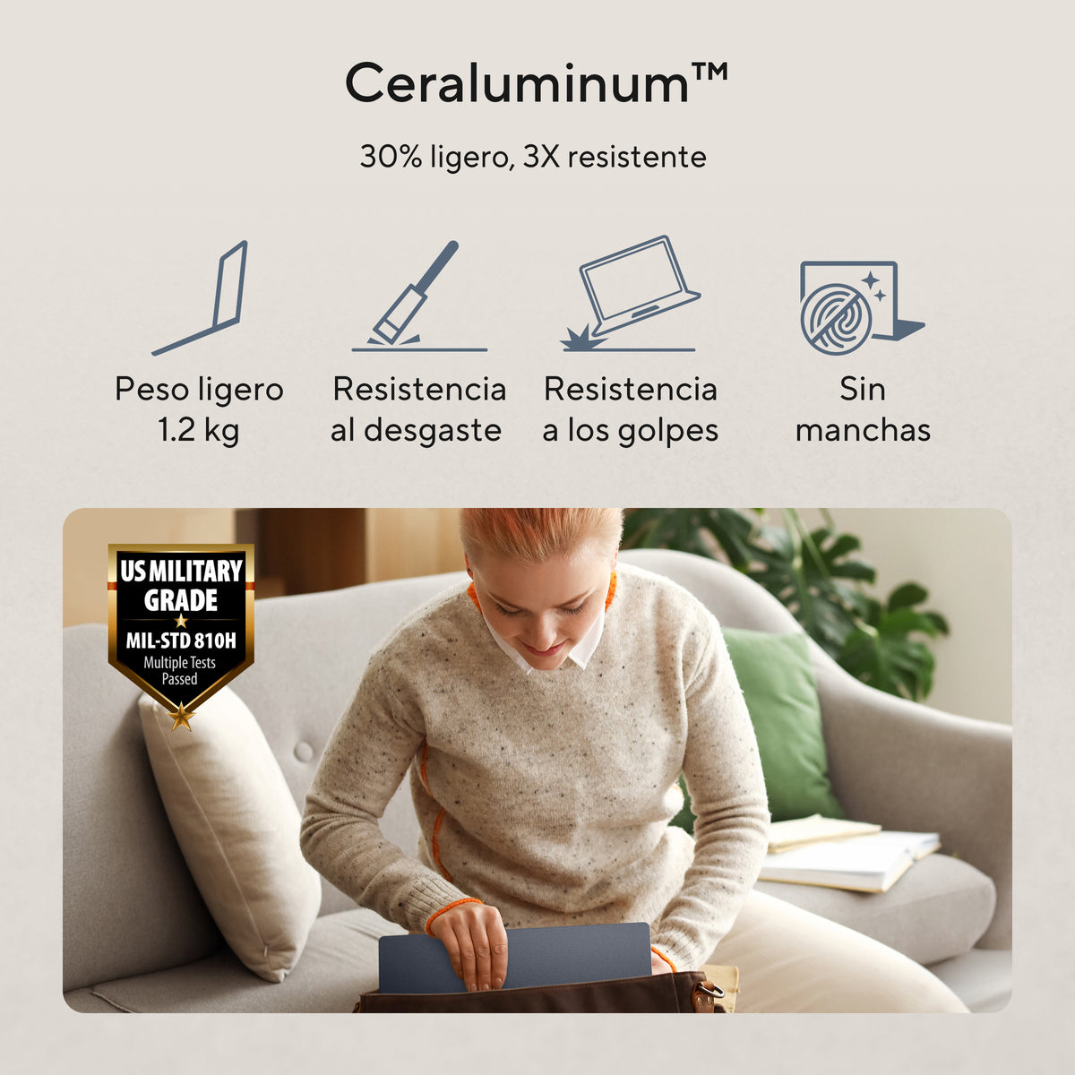 Portátil ASUS ZenBook 14 OLED UX3480AA-U1537 Intel Core Ultra 7-355/ 16GB/ 512GB SSD/ 14"/ Sin Sistema Operativo