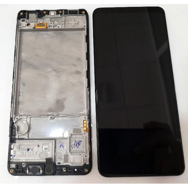 Pantalla para Samsung Galaxy A22 4G GH82-26047A GH82-25944A A225F + tactil negro + marco Service Pack