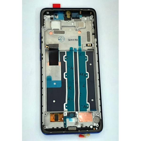Pantalla lcd para TCL 10 Plus T782H mas tactil negro mas marco azul calidad premium