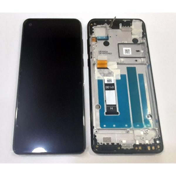 Pantalla lcd para Motorola Moto One Vision P50 XT1970 mas tactil negro mas marco negro Service Pack Premium