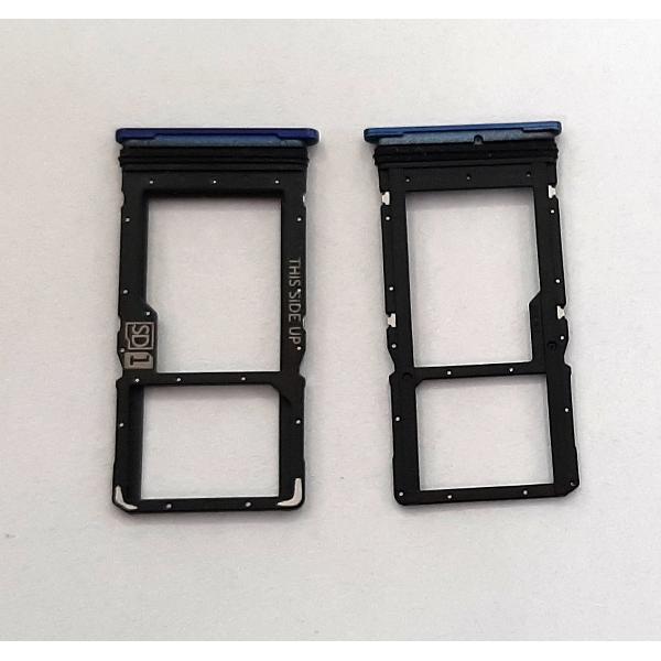 Soporte o bandeja sim azul para Motorola Moto G 5G Plus calidad premium