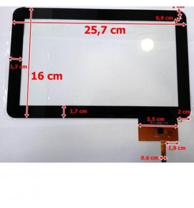 Pantalla Táctil Repuesto tablet china 9 Modelo 4"