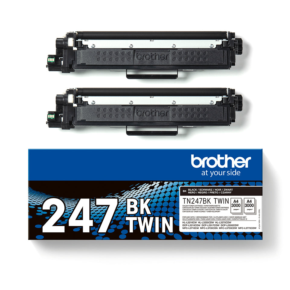 Tóner Original Brother TN247BKTWIN Multipack/ 2x Negro