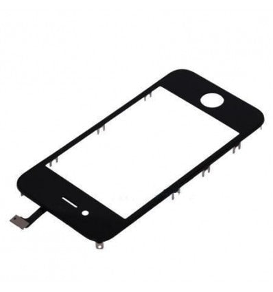 iPhone 4S Cristal + Digitalizador Negro + Marco
