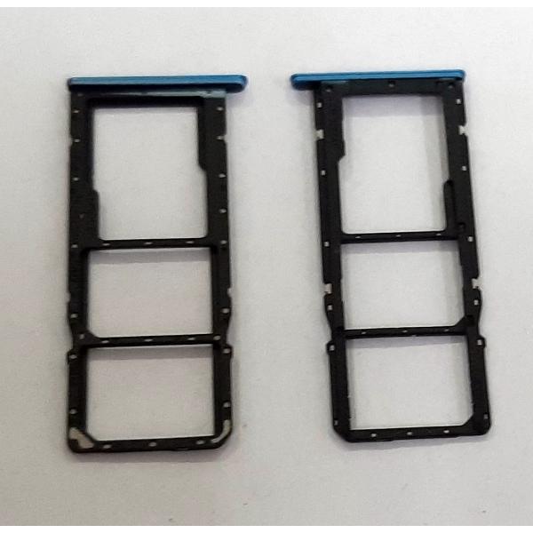 Soporte o bandeja sim azul para Realme C21 calidad premium