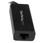Adaptador USB tipo c a RJ45 startech macho - hembra · negro