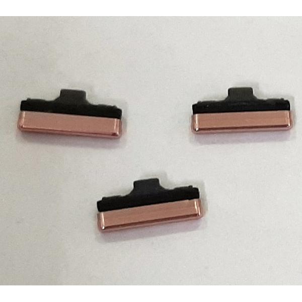 Set 3 botones dorados para Samsung Galaxy A80 A805F SM-A805F calidad premium