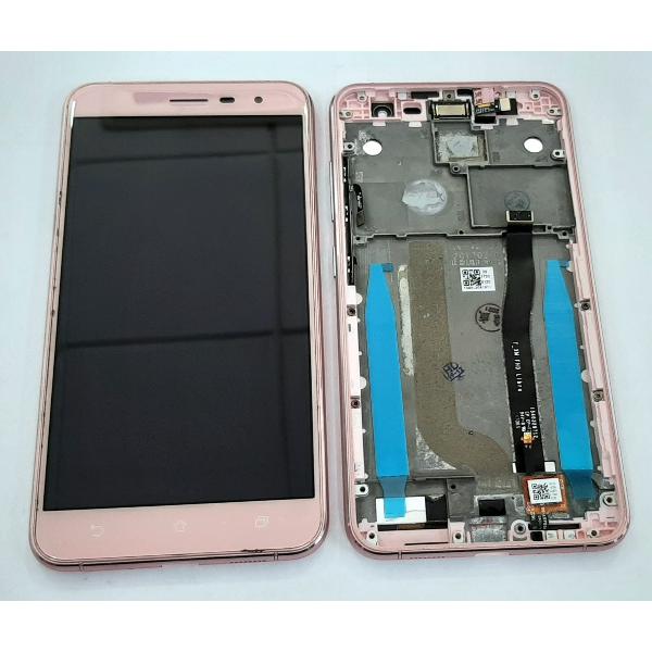 Pantalla lcd para Asus ZenFone 3 ZE520KL mas tactil rosa mas marco rosa calidad premium