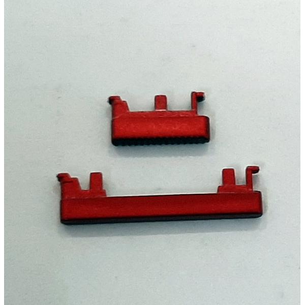 Set 2 botones rojos para Motorola Moto G8 Play calidad premium