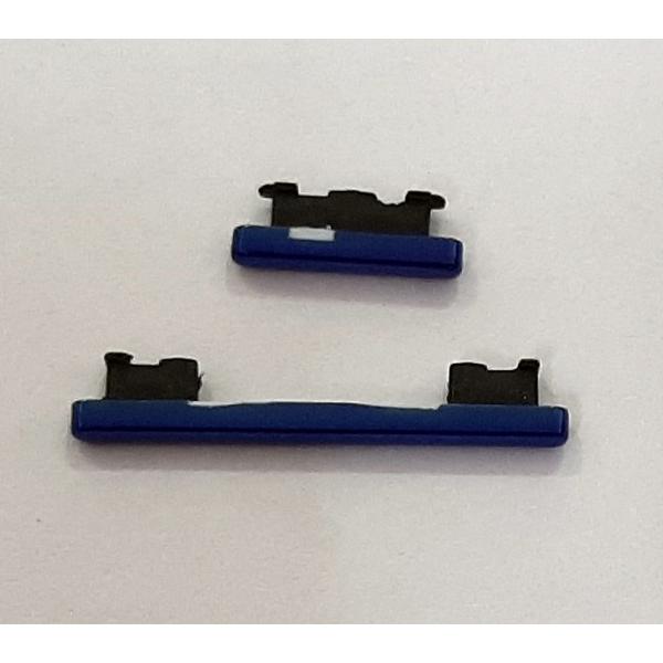 Set 2 botones azul para Xiaomi Redmi note 8 Pro calidad premium