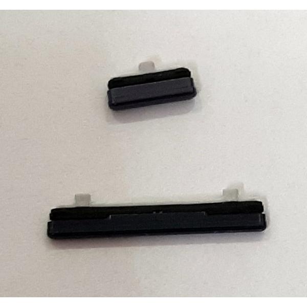 Set 2 botones negros para Samsung Galaxy S10e G970FD SM-G970FD calidad premium
