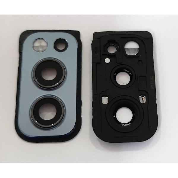 Cubierta camara mas cristal gris para Oneplus Nord 2 Nord2 5G calidad premium