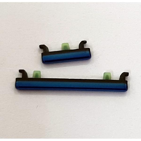 Set 2 botones azules para Xiaomi Mi 10 Lite 5G calidad premium