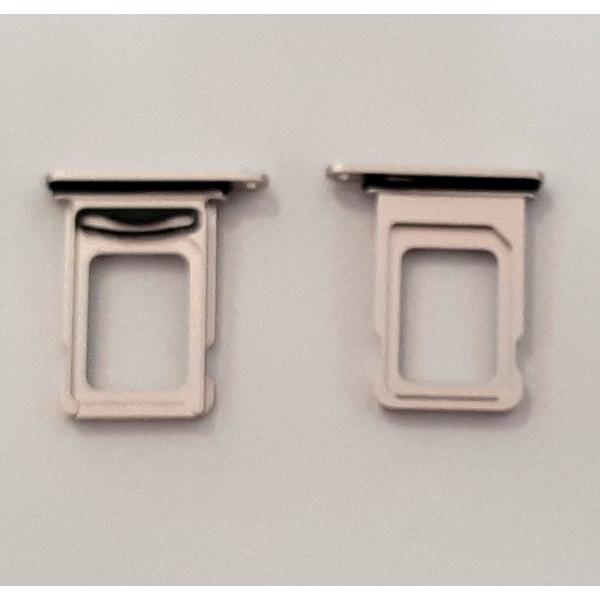Soporte o bandeja dual sim blanca para IPhone 13 calidad premium