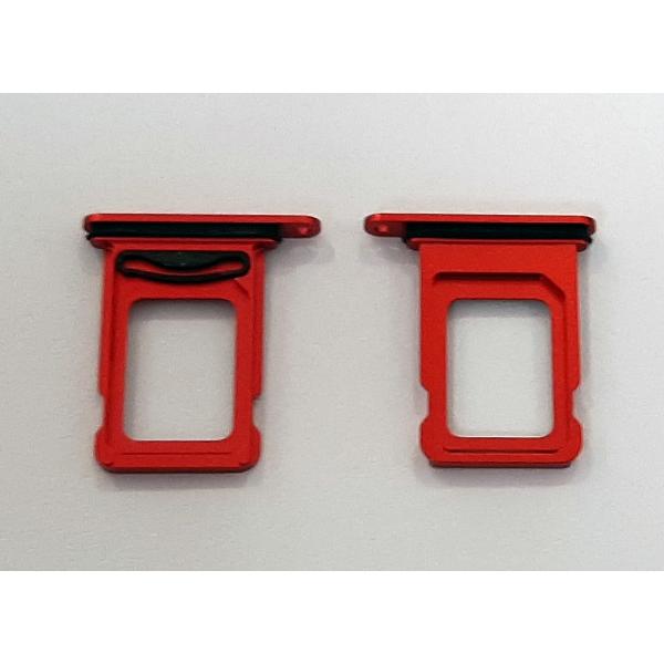 Soporte o bandeja dual sim roja para IPhone 13 calidad premium