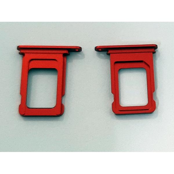 Soporte o bandeja single sim roja para IPhone 13 calidad premium