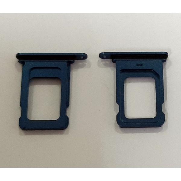 Soporte o bandeja single sim azul para IPhone 13 calidad premium
