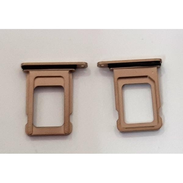 Soporte o bandeja single sim dorada para iPhone 13 Pro max calidad premium