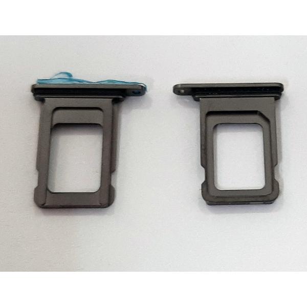 Soporte o bandeja single sim negra para iPhone 13 Pro calidad premium