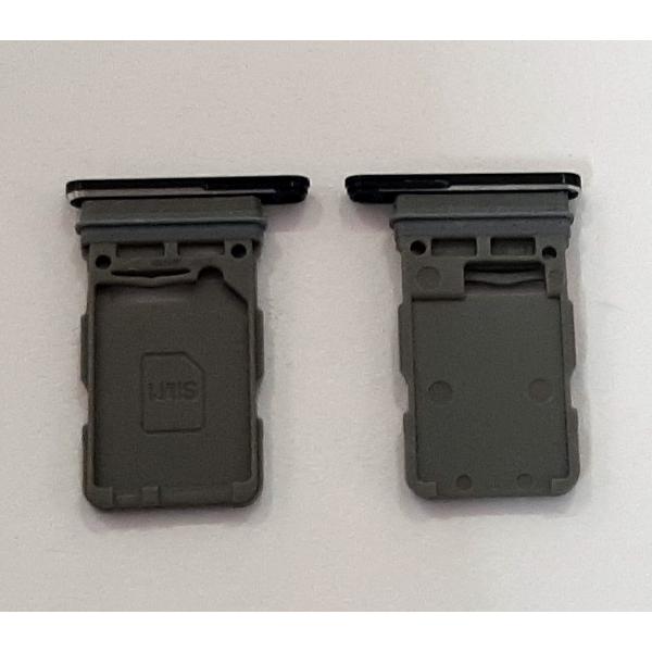 Soporte o bandeja single sim negra para Samsung Galaxy S21 5G SM-G991 calidad premium