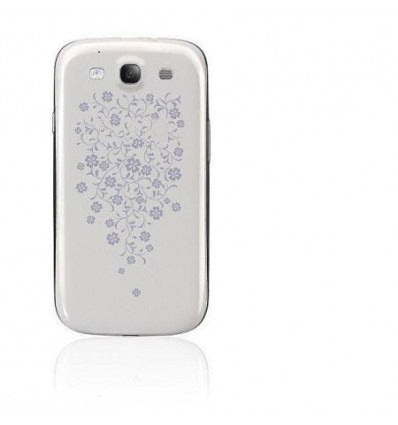 Samsung Galaxy S3 I9300 Tapa Batería blanco flores