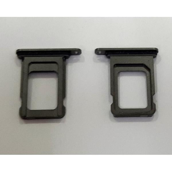 Soporte o bandeja single sim negra para iPhone 13 Pro max calidad premium
