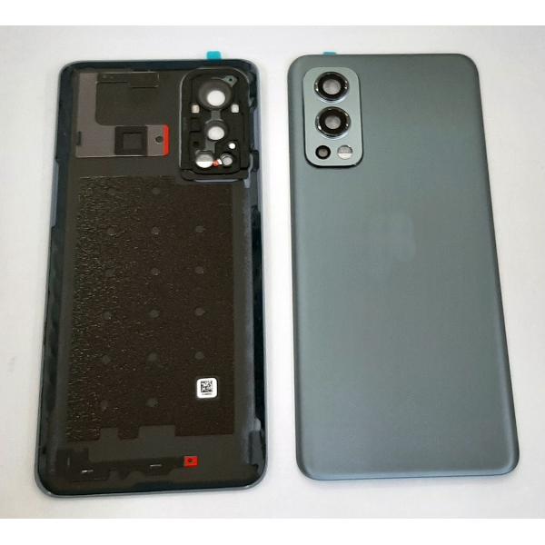 Tapa trasera o tapa bateria gris para Oneplus Nord 2 Nord2 5G mas cubierta camara