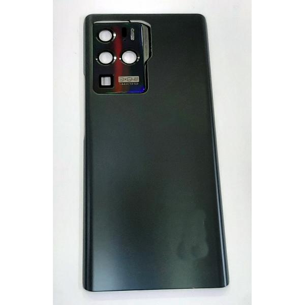 tapa trasera o tapa bateria negra para zte axon 30 ultra mas cubierta camara plata calidad premium